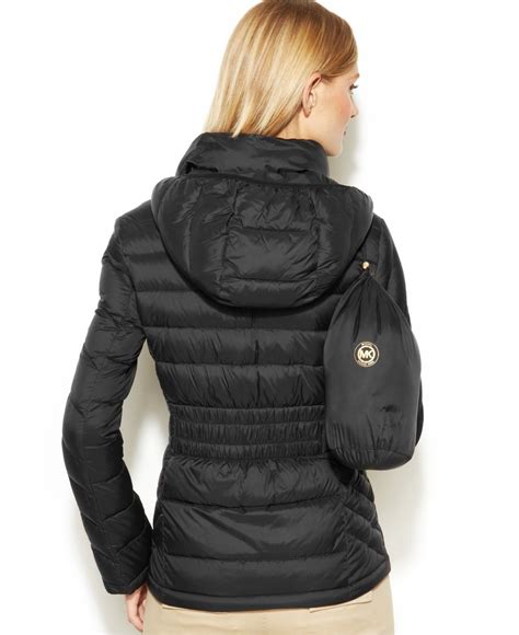 michael kors men's black puffer jacket|michael kors lightweight down jacket.